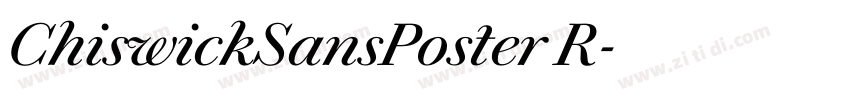 ChiswickSansPoster R字体转换